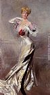 Giovanni Boldini Famous Paintings - Portrait of the Countess Zichy